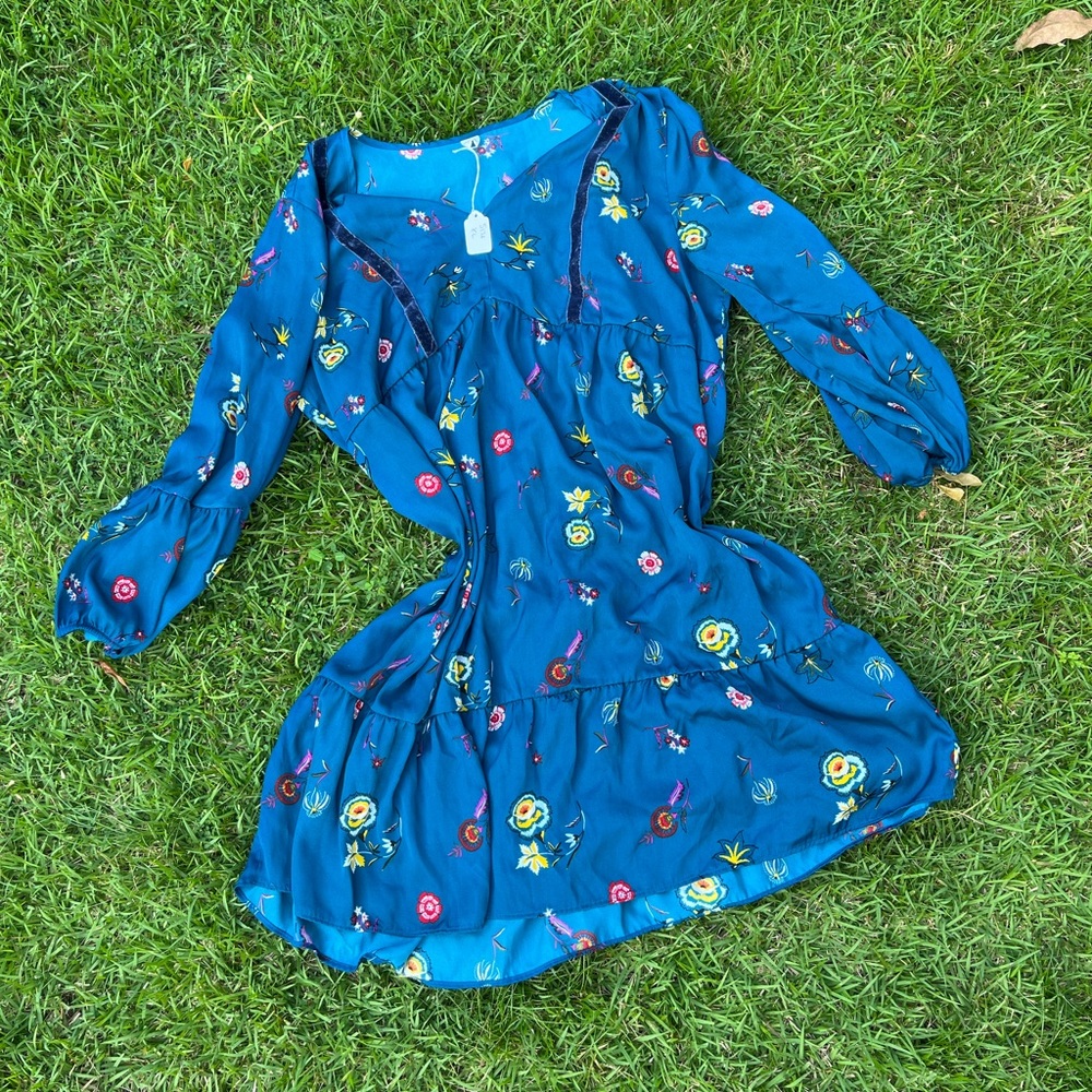 Old Navy Floral Blue Dress